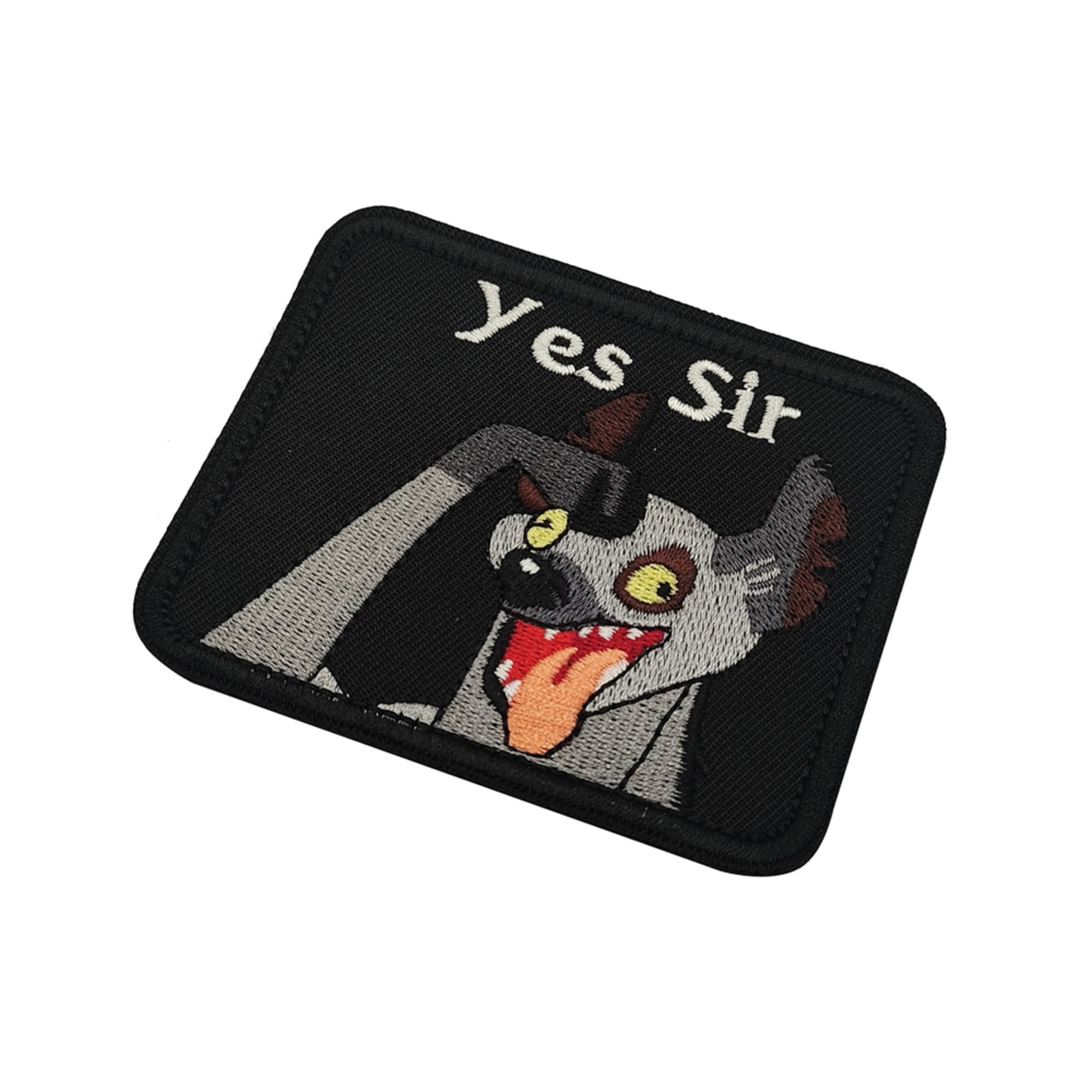 Yes Sir Embroidered Patches Military Tactical Morale Patch with Hook and Loop Fastener Backing for Backpacks, Military Uniforms, Jeans, Jackets, Vests, Hats, 3.15 x 2.56 Inches, Black, 2-Pack - Image 8